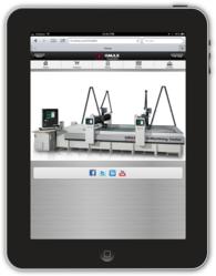 OMAX Mobile Website on an iPad
